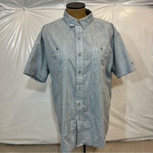 Kuhl Men’s Karib Stripe Shirt Button Down Horizon Blue Size XL Style# 7460 $70,